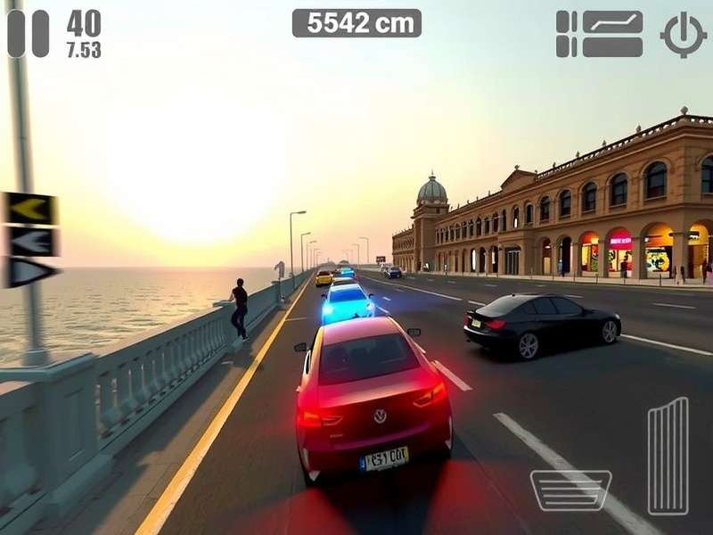Dusk Dash Pro police chase gameplay through Delhi's Connaught Place